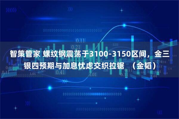 智策管家 螺纹钢震荡于3100-3150区间，金三银四预期与加息忧虑交织拉锯  （金韬）