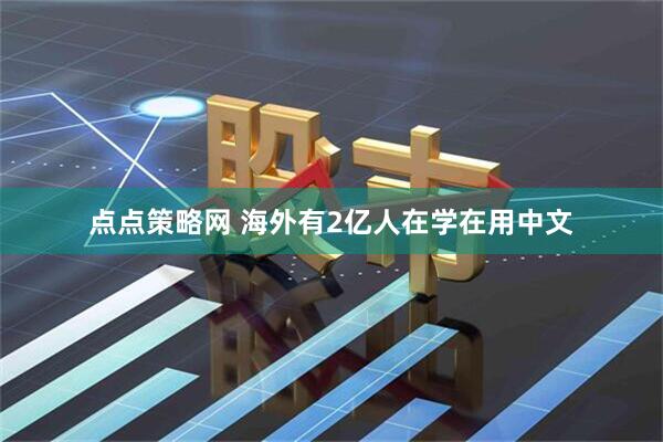 点点策略网 海外有2亿人在学在用中文